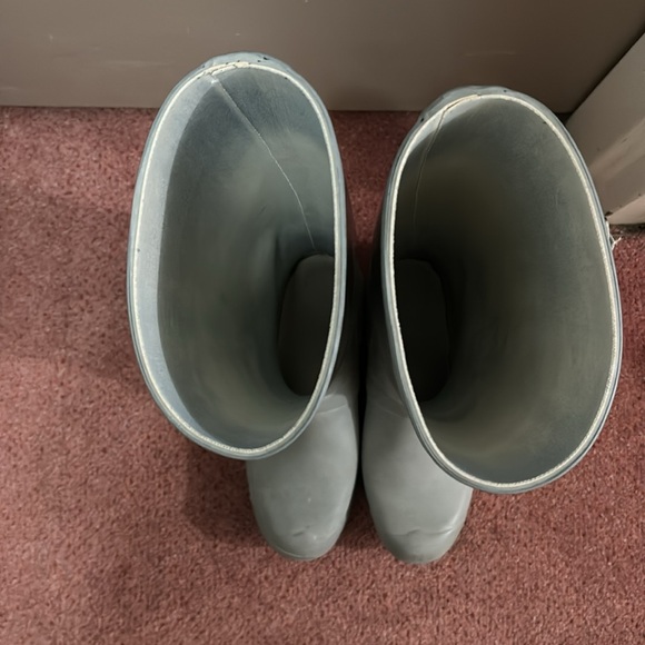 Hunter grey rubber knee high booots size 9 - Picture 4 of 7